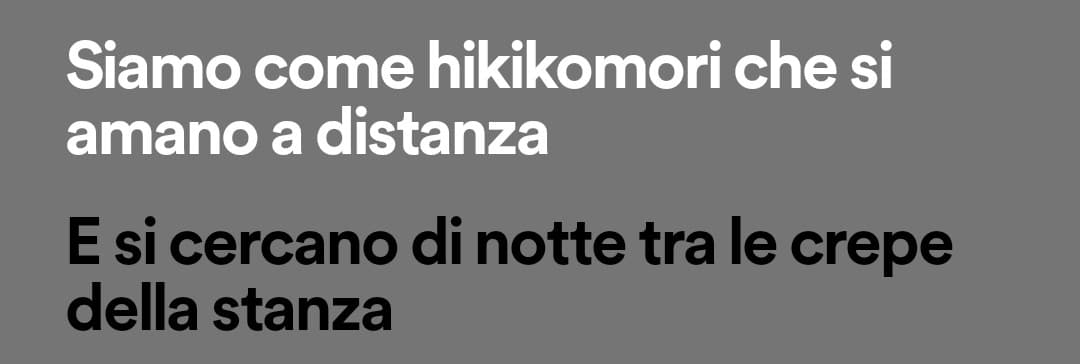 Pure le canzoni mi fanno pensare a lei, sto diventando diabetico 