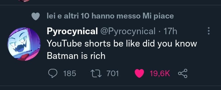 Fanculo youtube shorts