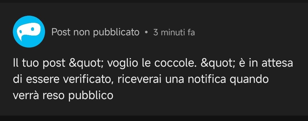 io volevo solo un po' di caccole