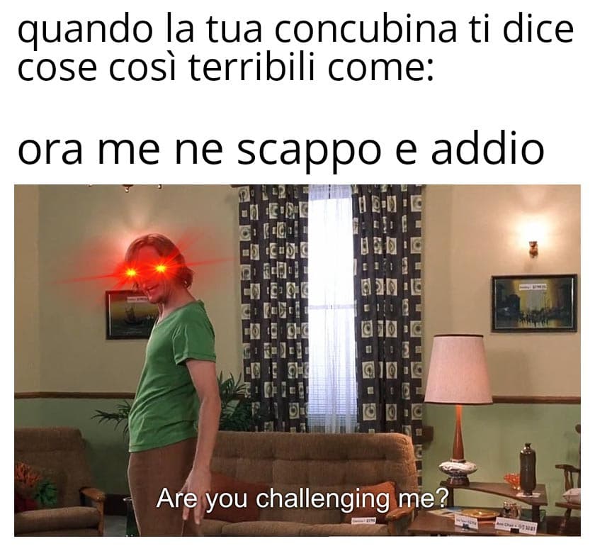 Eh no tu non scappi