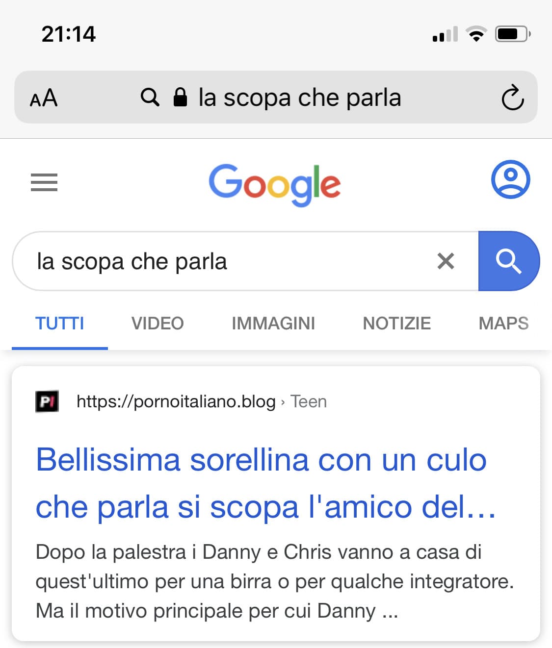 “Zio, mi cerchi la favola della scopa che parla?”