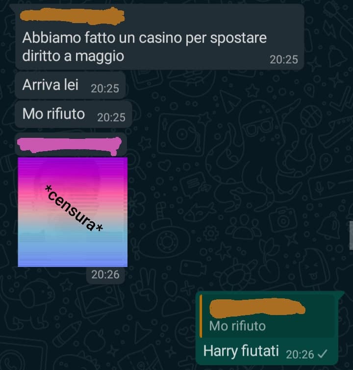 Oggi sul gruppo classe succedono robe