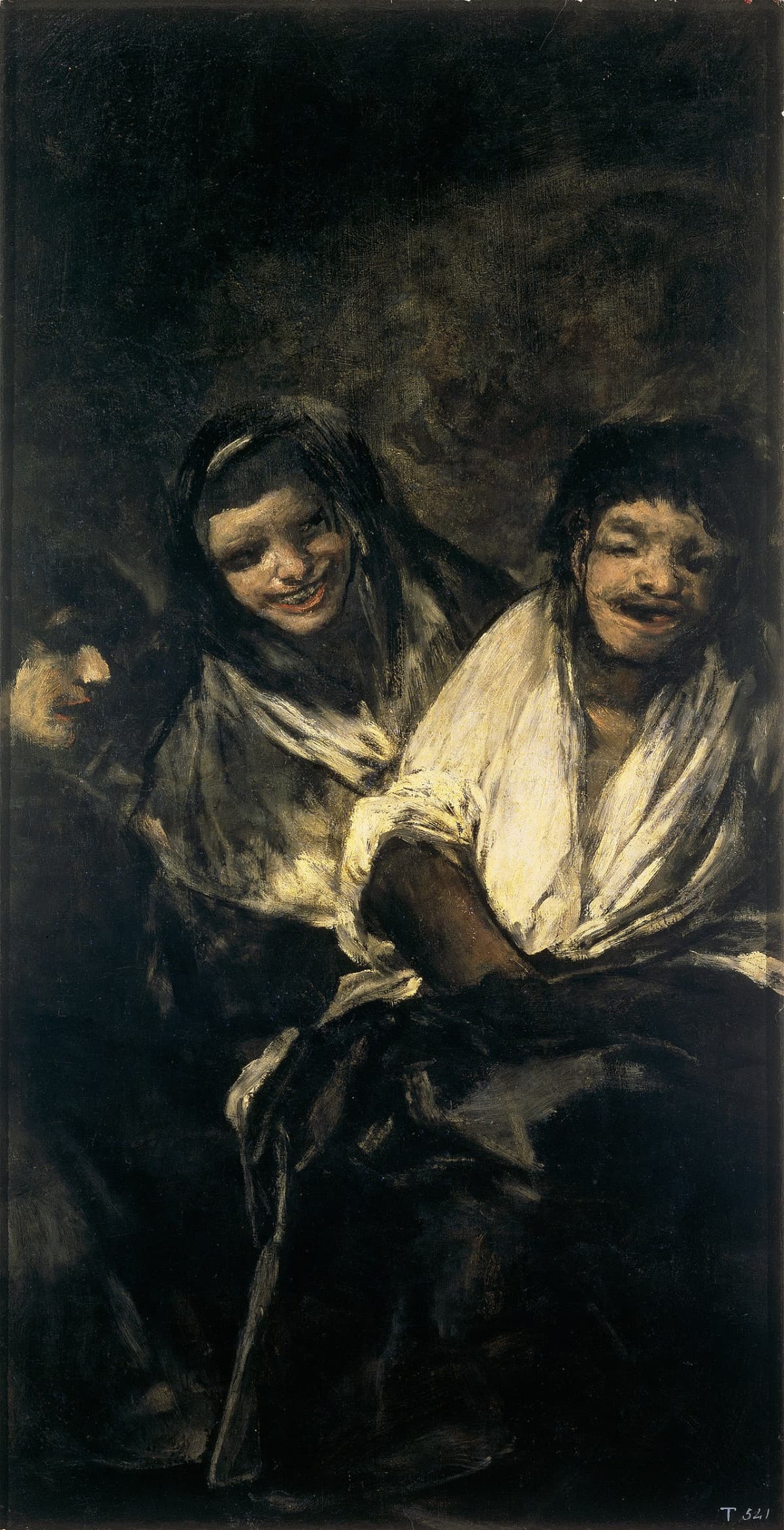 Francisco Goya, "due donne e un uomo", 1819–1823