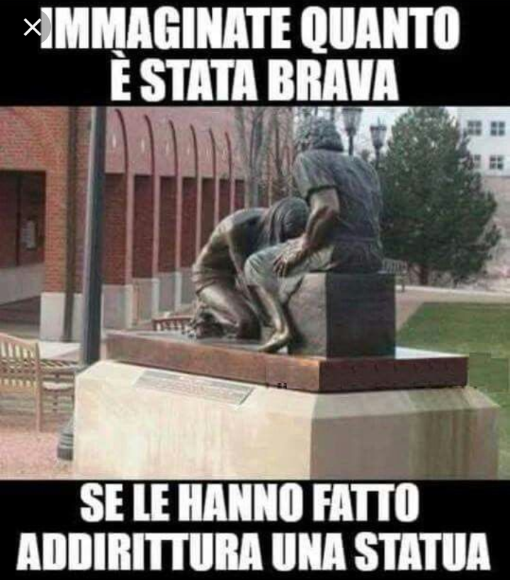 Voglio farla anch'io una statua per una