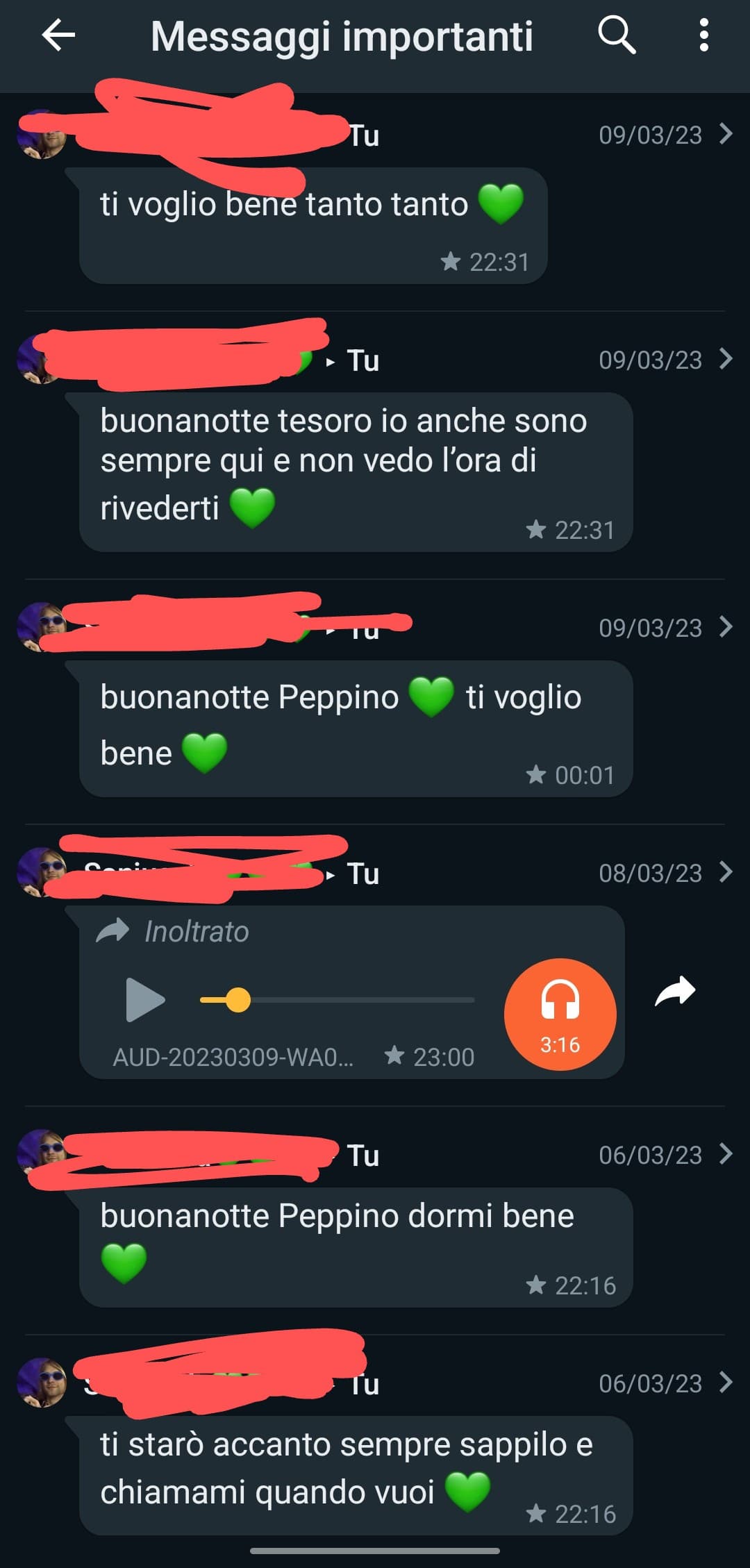 Sono la persona più fortunata del mondo