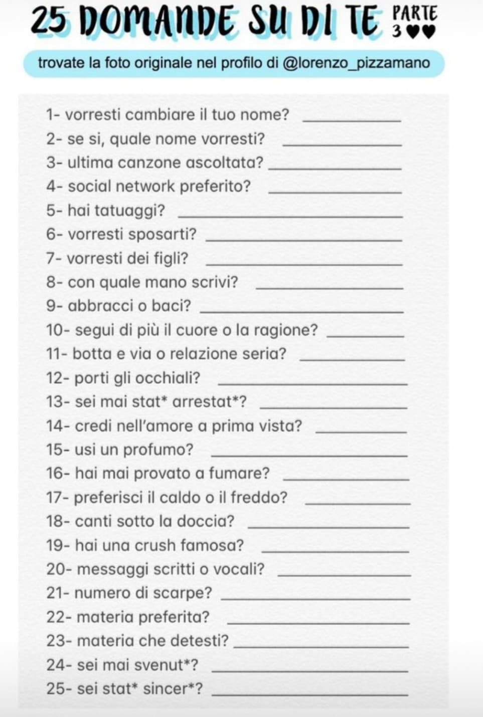 A sto punto lo faccio pure io