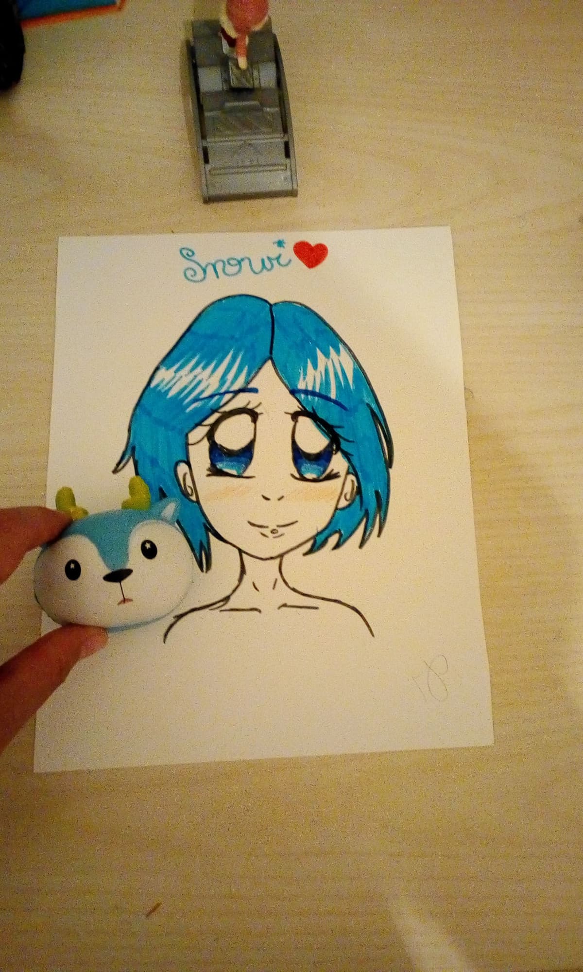 Ho provato a disegnare il mio squishy da umana