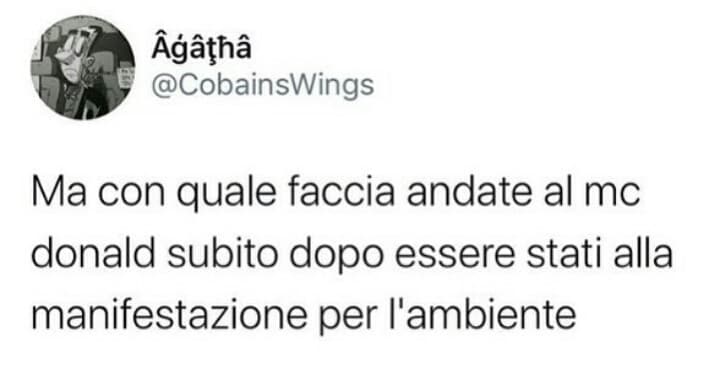 Non ho capito...quindi per essere ambientalisti bisogna per forza essere vegetariani o non bisogna proprio mangiare? 