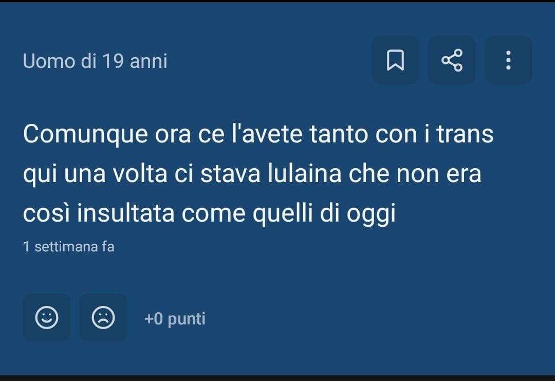 Lulaina è (stata?) l'icona trans qua eh