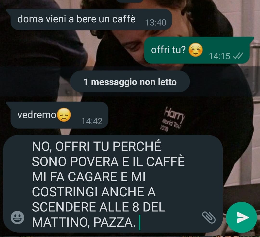 chiara mi delude, noi... eravamo amici... ?