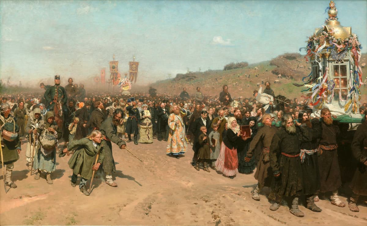 Ilya Repin - Processione religiosa nella provincia di Kursk (1883)