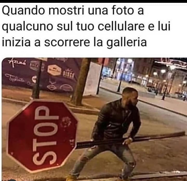 Ma se ti faccio vedere solo quella foto perché devi scorrere la galleria?!  