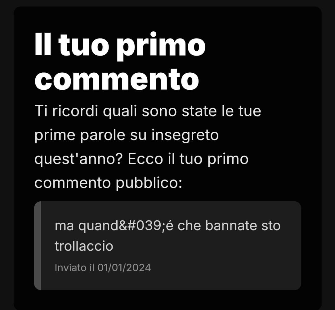 io come Atlantis chissà a chi mi riferivo....c'era un drama già il primo gennaio Bo chi si ricorda