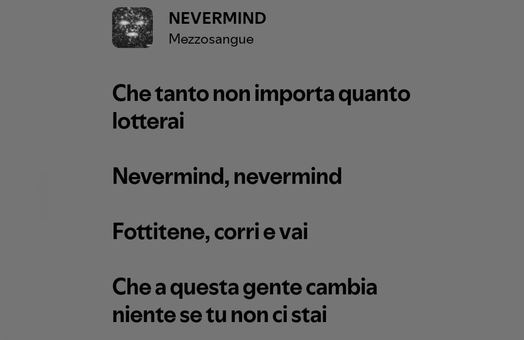 certe volte mi chiedo perché continuo a impegnarmi se tanto poi se ne vanno tutti e non mi posso fidare di nessuno