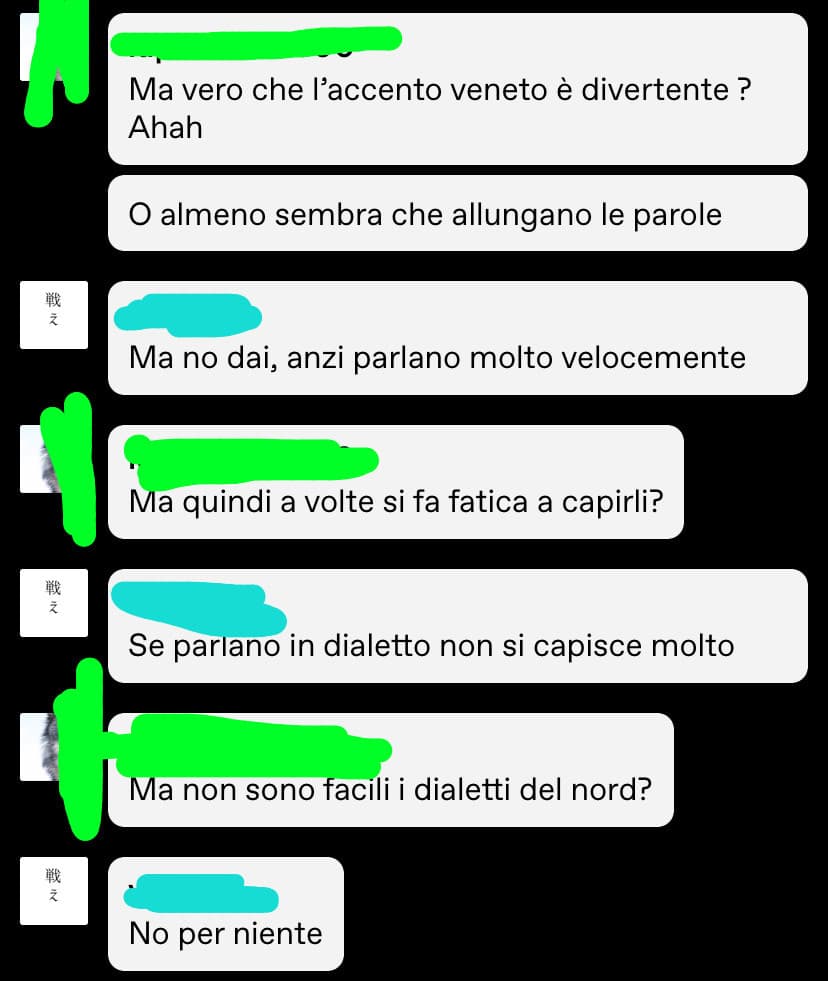 E poi dicono che i dialetti del nord si capiscono ahah 