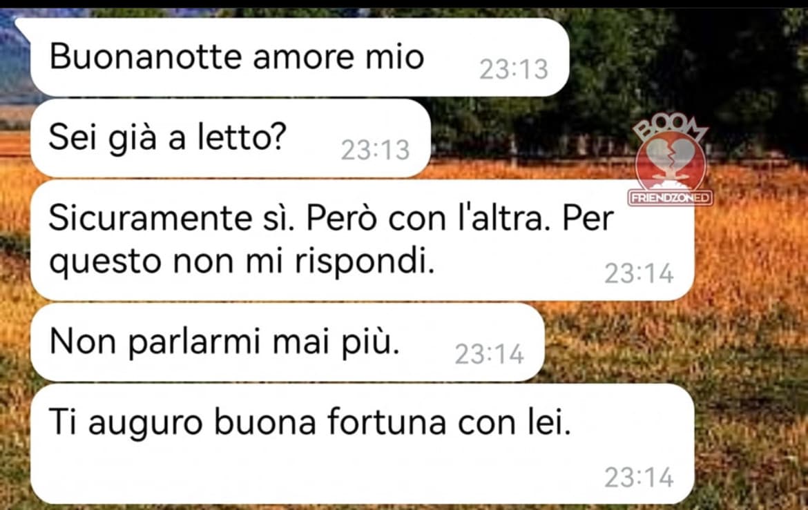 questo è il mio tipo di gelosia, prendere o lasciare