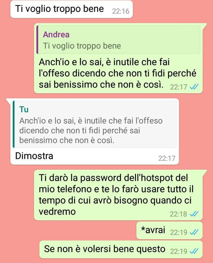 Se non è volersi bene questo 