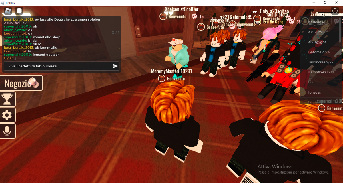 Guardate che robe geniali scrivo in chat su Roblox Doors. 