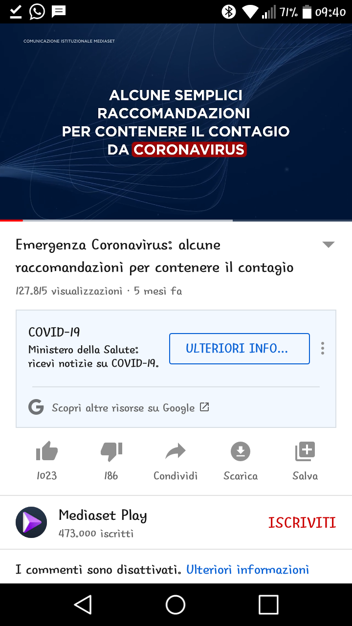 Probabilmente tra poco si ritornerà a questo. Siete pronti allo spot istituzionale con la musichetta post-apocalittica?