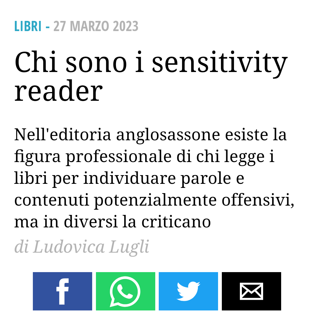 Non mi stancherò mai di dire che ci si deve dissociare dalla mentalità anglosassone, se uno vuole suicidarsi deve farlo da solo senza infettare gli altri come un epidemia.