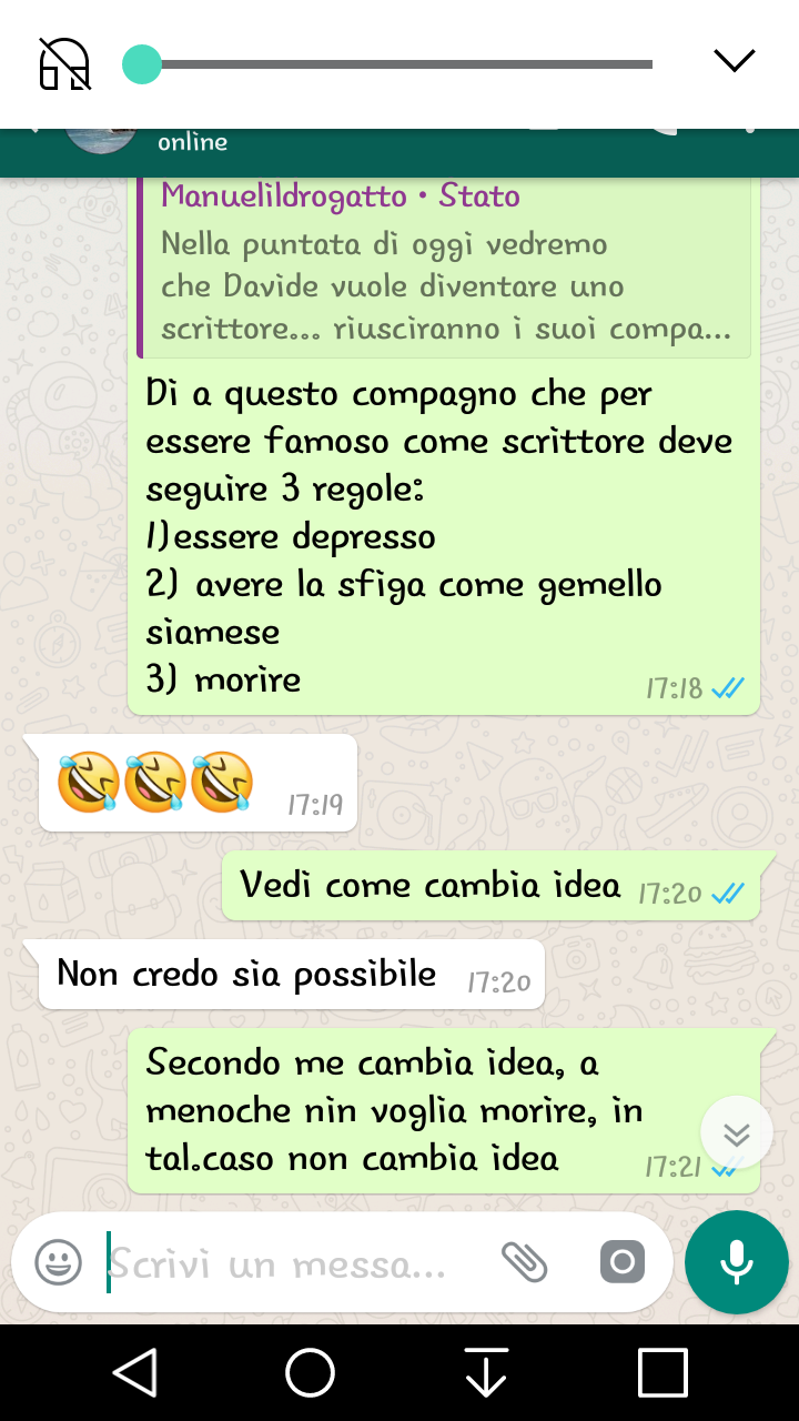 Le conversazioni intelligenti con mio cugino