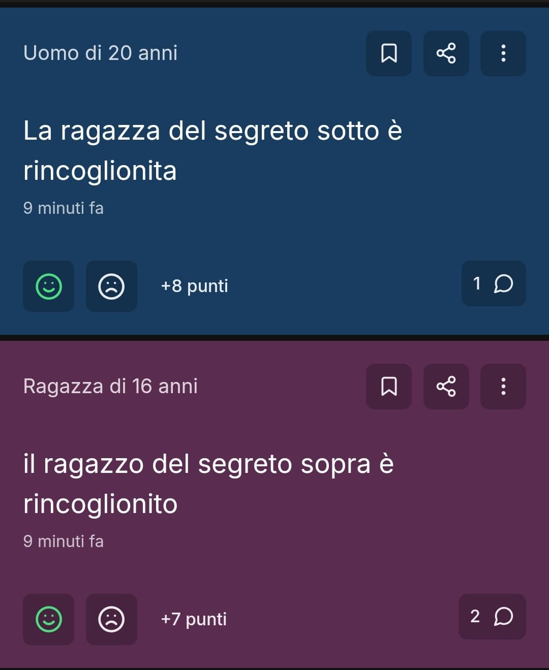 Perfettamente bilanciato (l'ho scritto sotto entrambi i segreti)