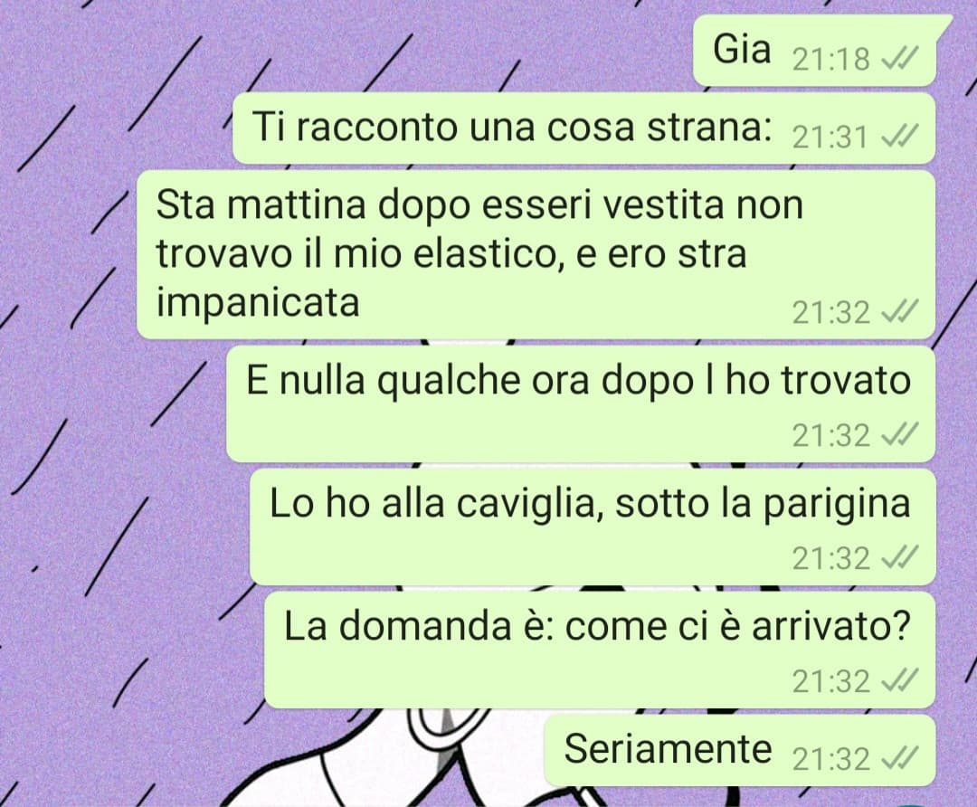 Vi racconto delle cose strane che mi succedono sotto forma di chat. È strano vero?