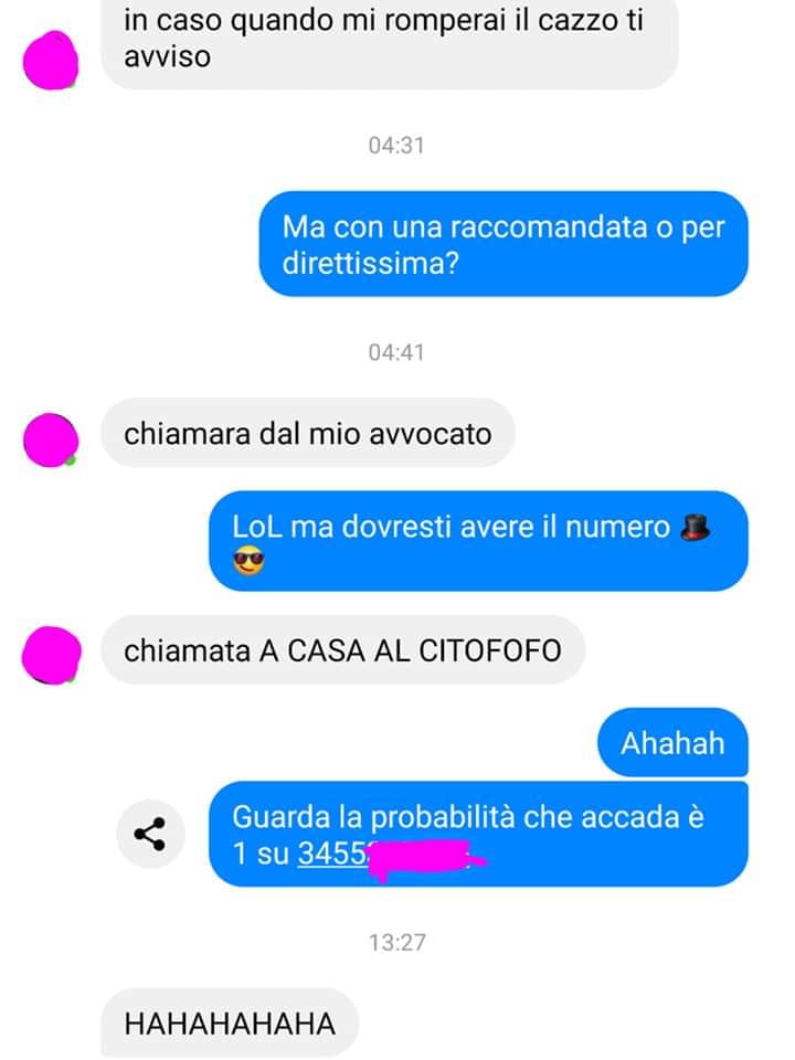 Ovviamente non ha funzionato. ?

Ma niente è perduto, solo per oggi da Eminflex, potrete avere GRATIS il mio numero di cellulare, giusto per continuare a ignorarmi. 