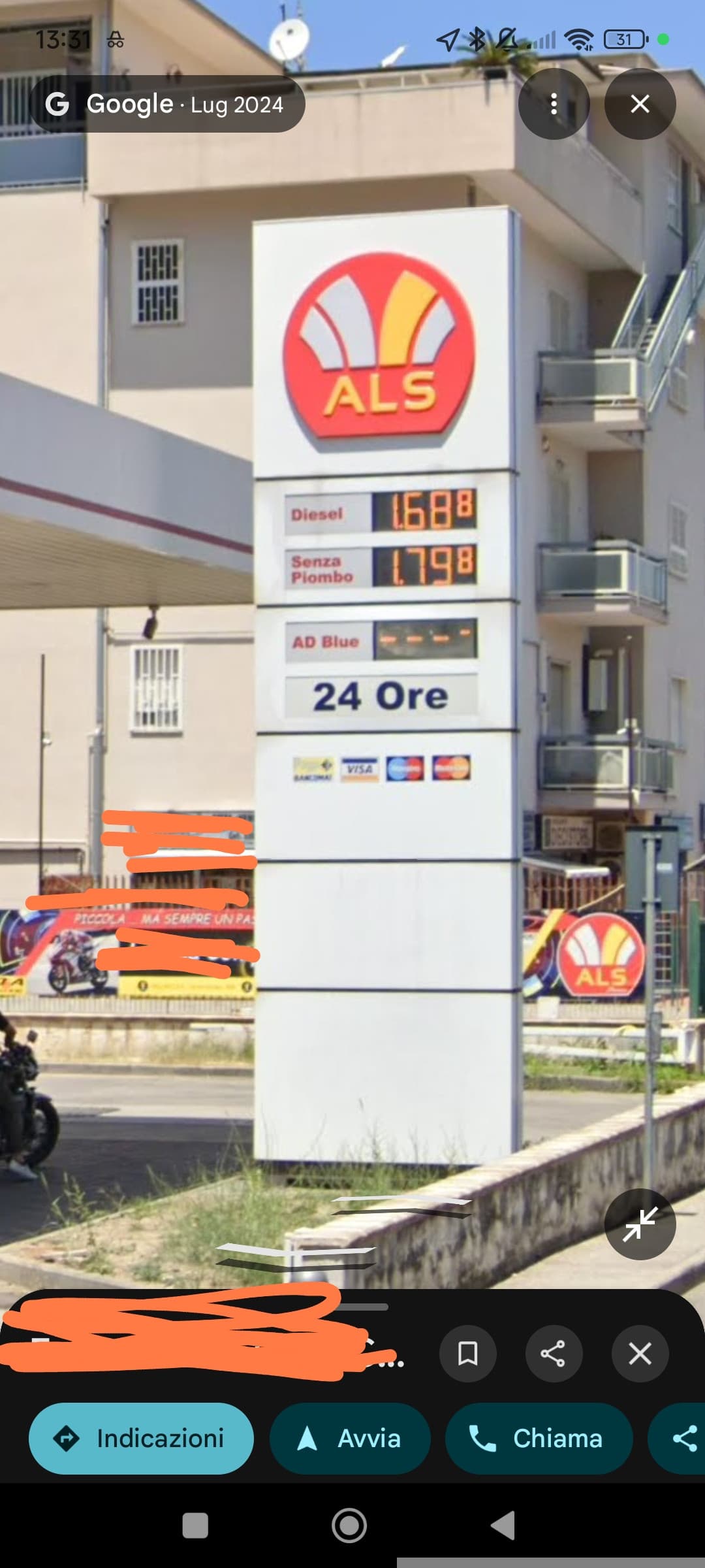 Girando su Google maps