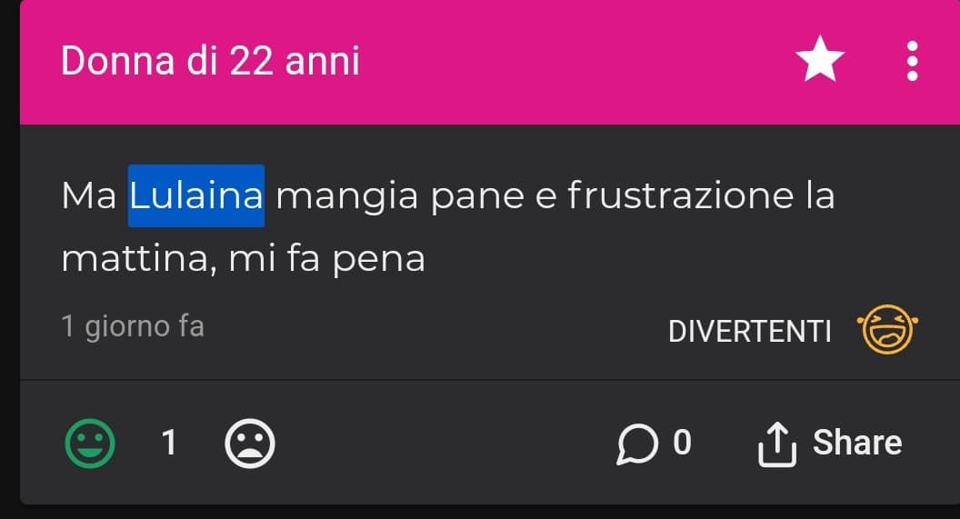 Latte di soia e pan di stelle. Visto che c'è chi è interessato alla mia dieta (rido tra l'altro nessuno se l'è cagata, le ho messo like di supporto