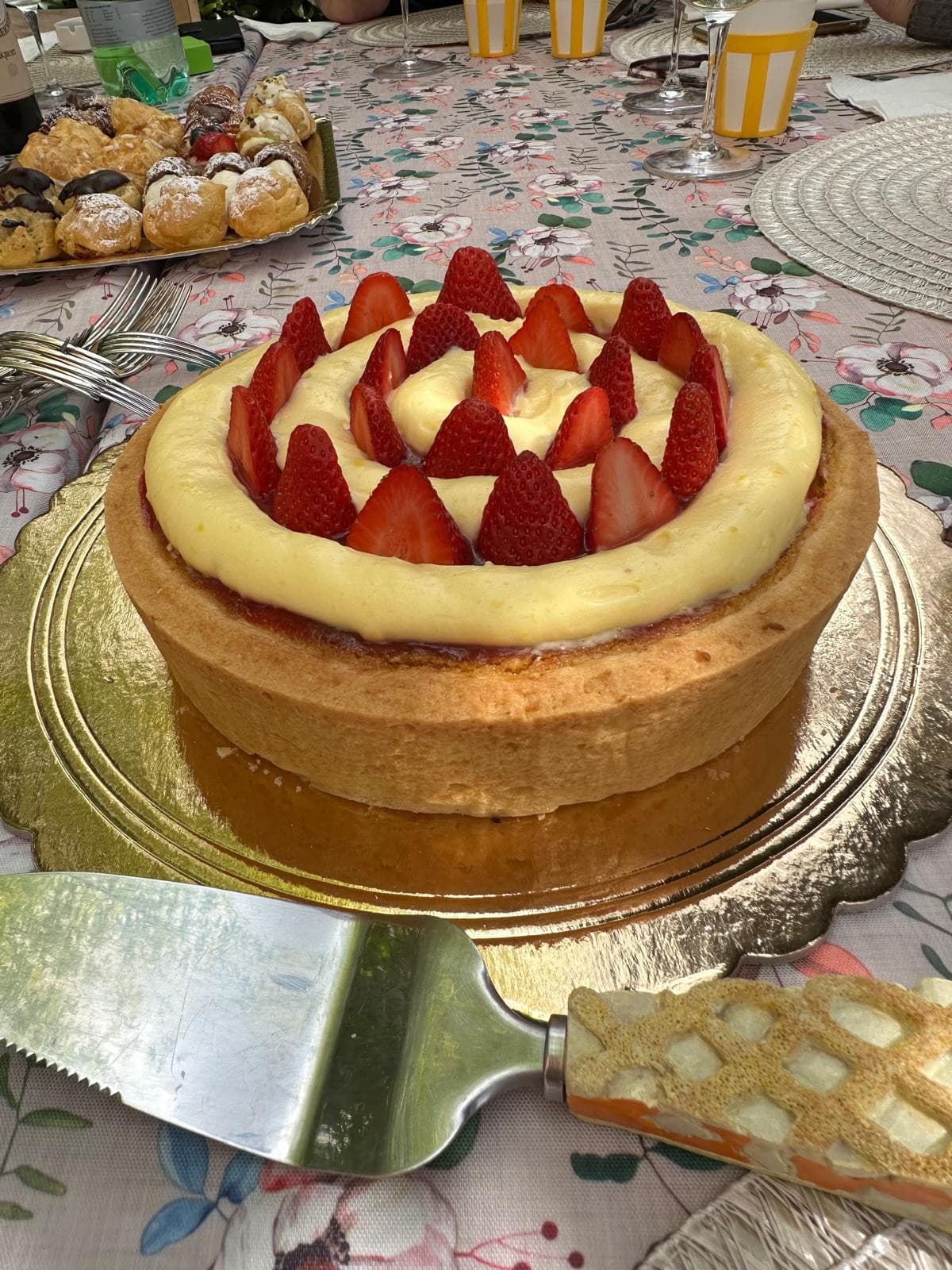 Apprezzamento per la tortina fatta da me per il compleanno del mio ragazzo