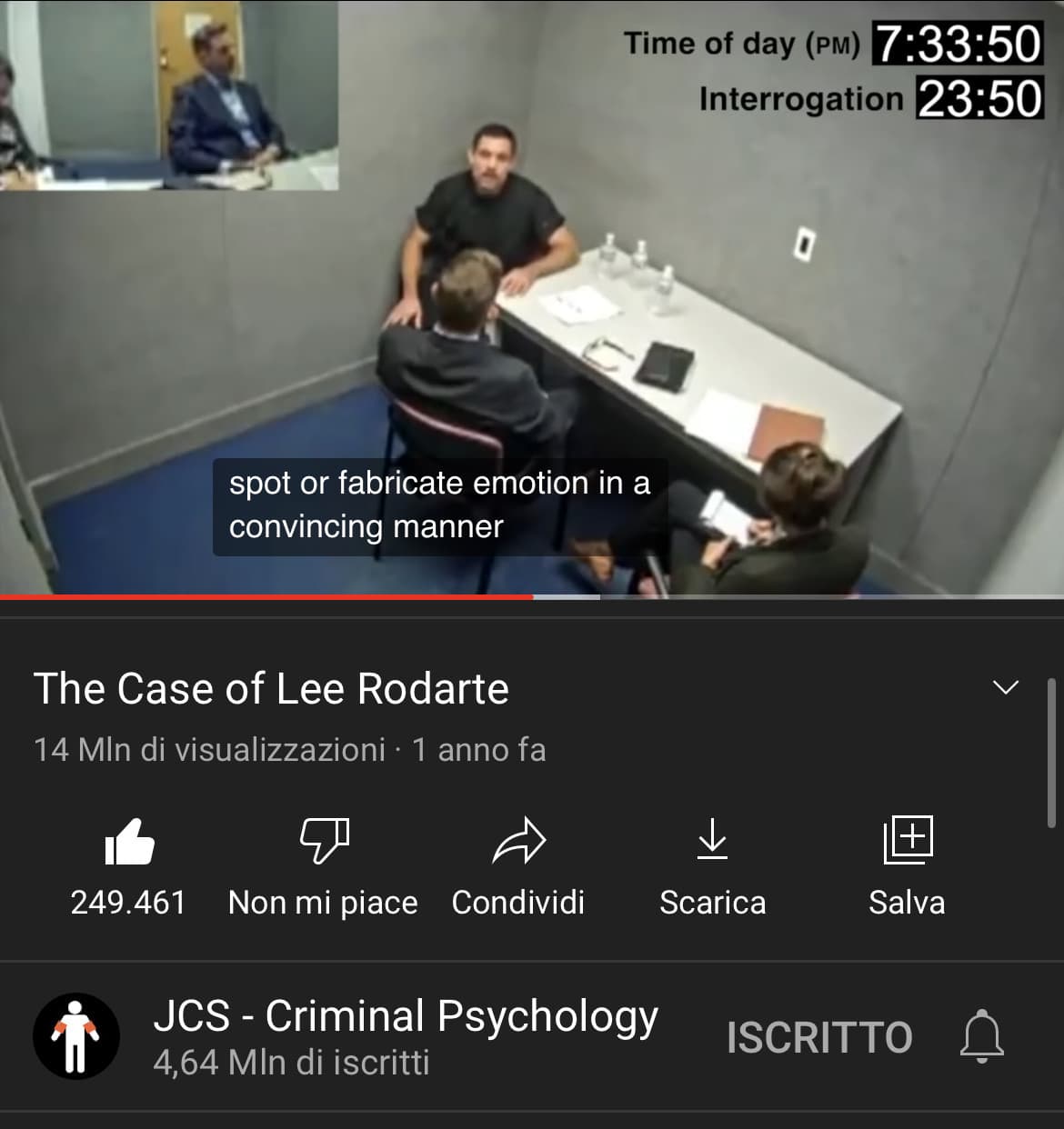 Guardate i video di questo canale, è troppo figo vedere le tecniche psicologiche che usano i detective per ingannare i criminali che cercano di mentire. Strategie che possono essere usate anche nella vita di tutti i giorni 