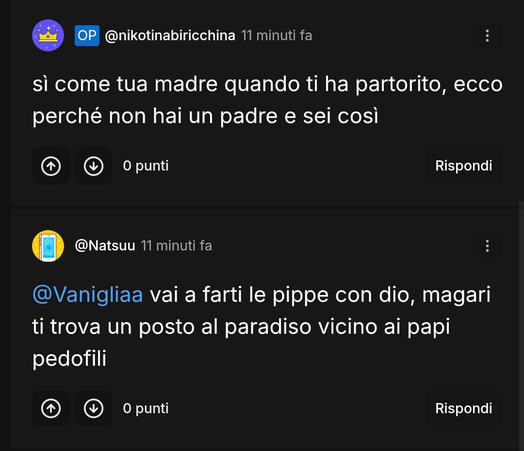 Voi non state bene, per niente 