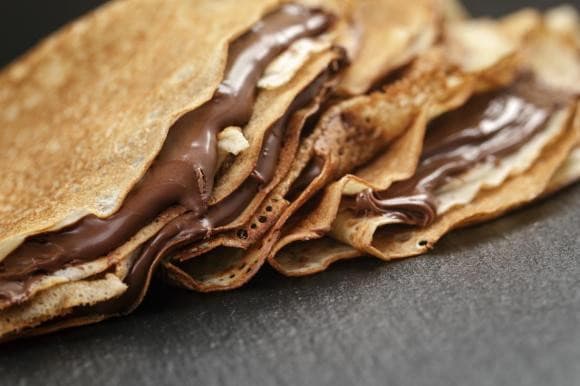 Crepes con Nutellaaaaa 