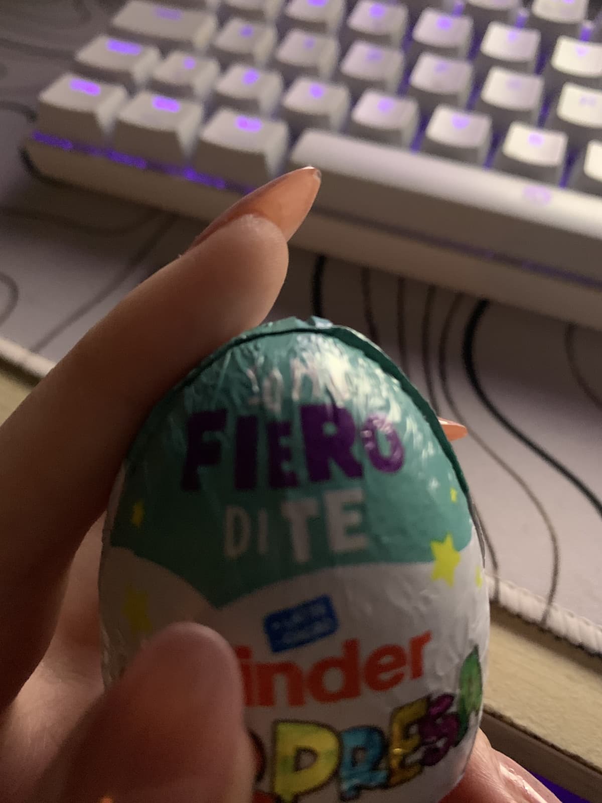 almeno l'ovetto kinder è fiero di me😭