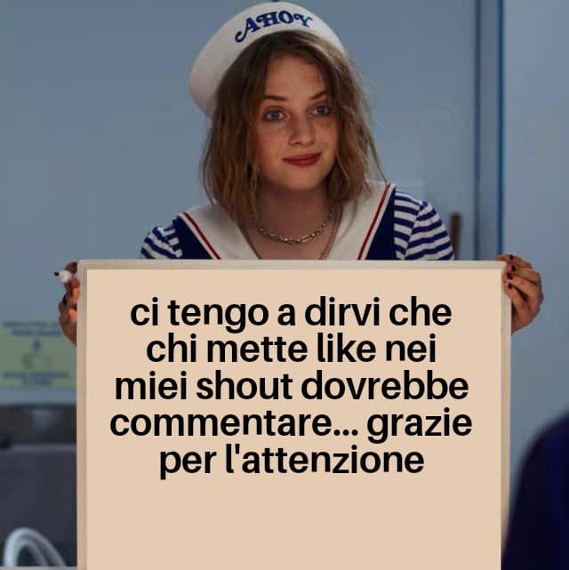 Alcuni shout bellissimi non sono stati commentati