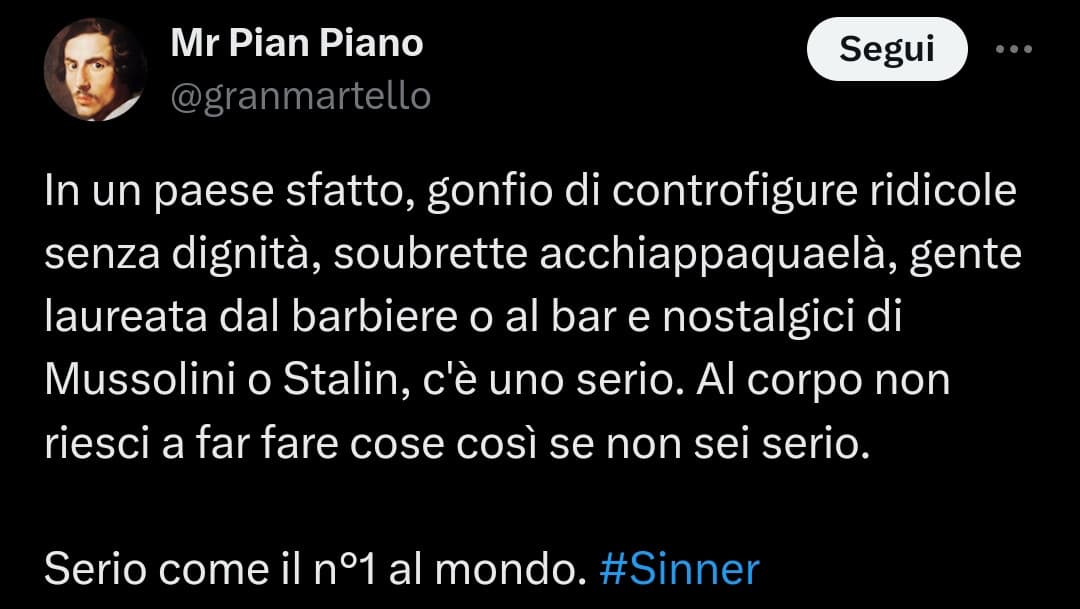 e da twitt- X, volevo dire X è tutto