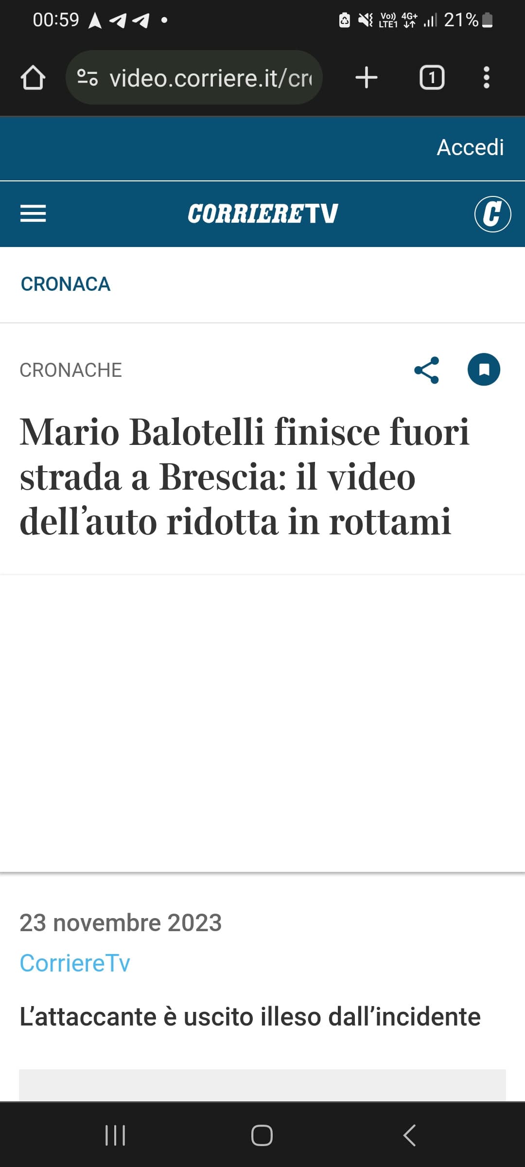 E pensare che ero passato da lì, senza sapere che fosse Balotelli (continuo nei commenti "