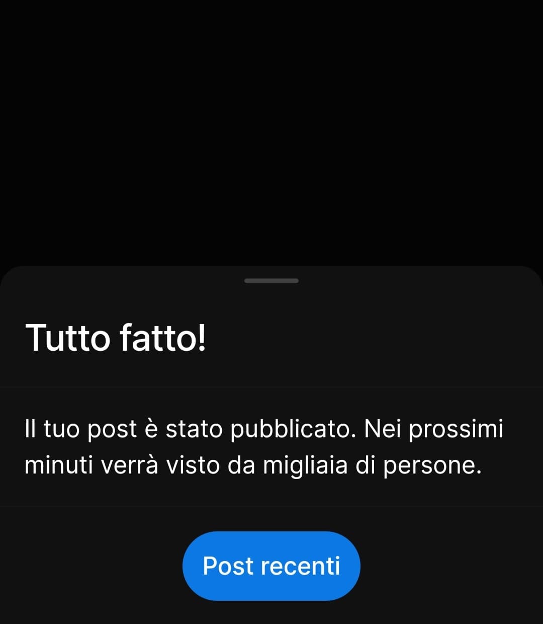 "nei prossimi minuti verrà visto da migliaia di persone"