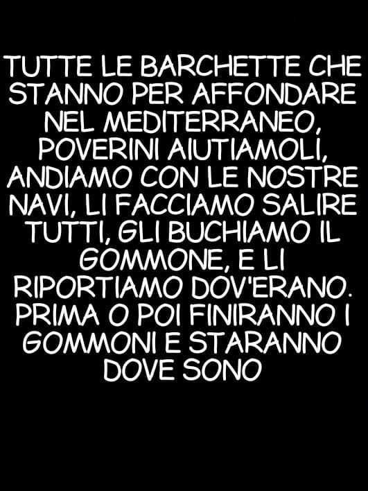 Non sono razzista, stiamo esagerando però, un po' va bene, ma che ci sono più straniegri che italiani in Italia no