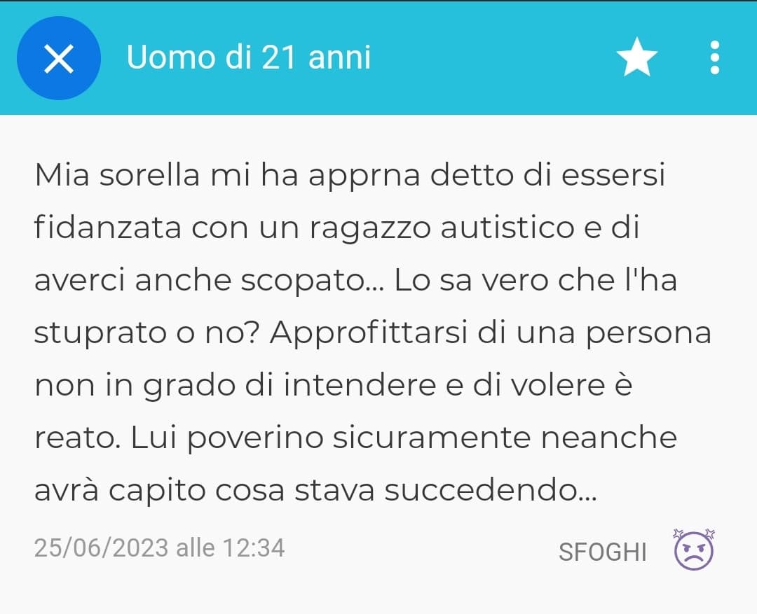 Quando leggo ste cose mi incazzo però, grazie random