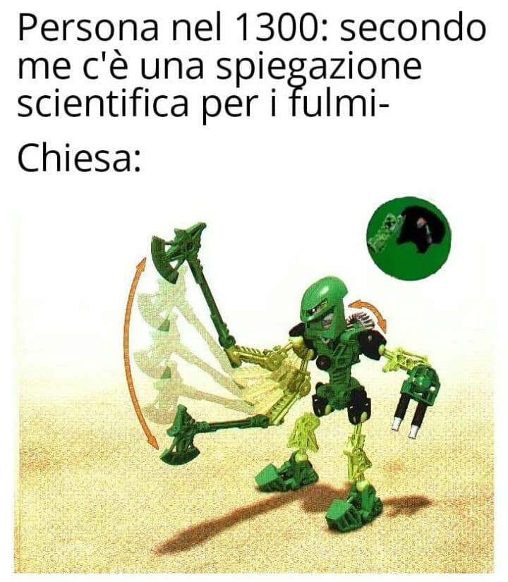 I fulmini sono le scorregge di Dio bello