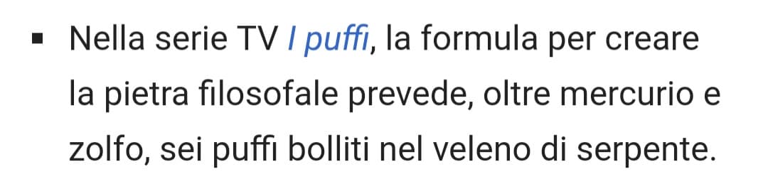 Stavo leggendo su Wikipedia riguardo alla Pietra Filosofale e ho trovato questo