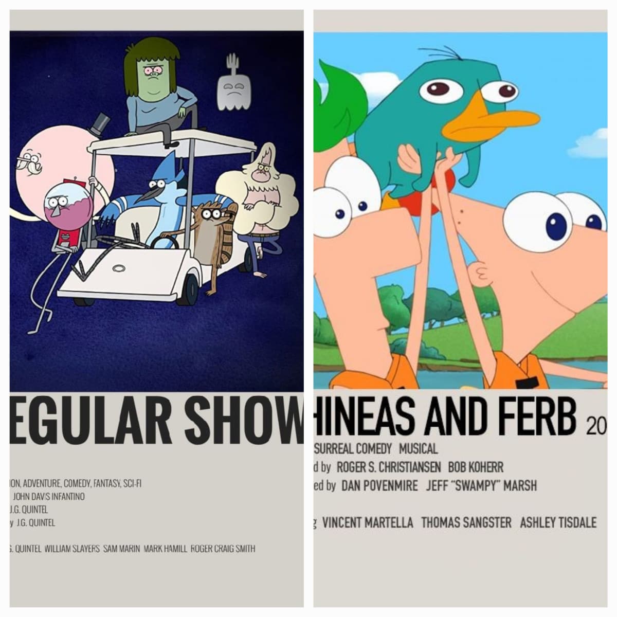 TORNEO CARTONI ANIMATI 6)regular show or phineas  e ferb