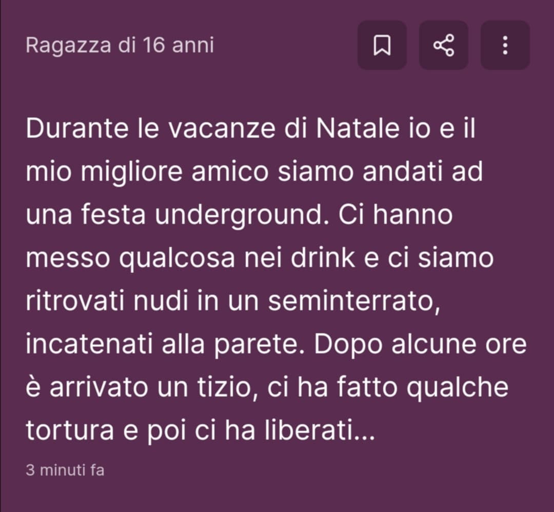 Una delle cose più real del sito 