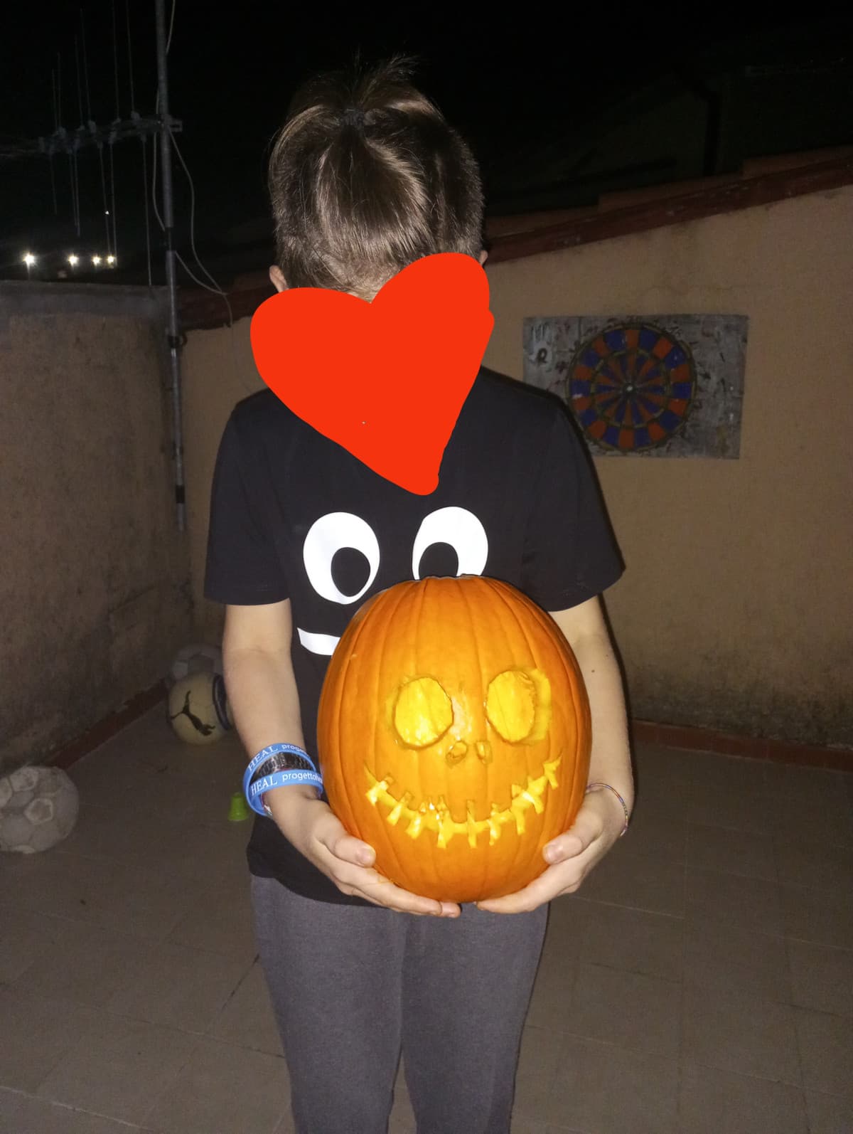 Ho fatto una zucca a tema Nightmare before Christmas con mio fratello oggi