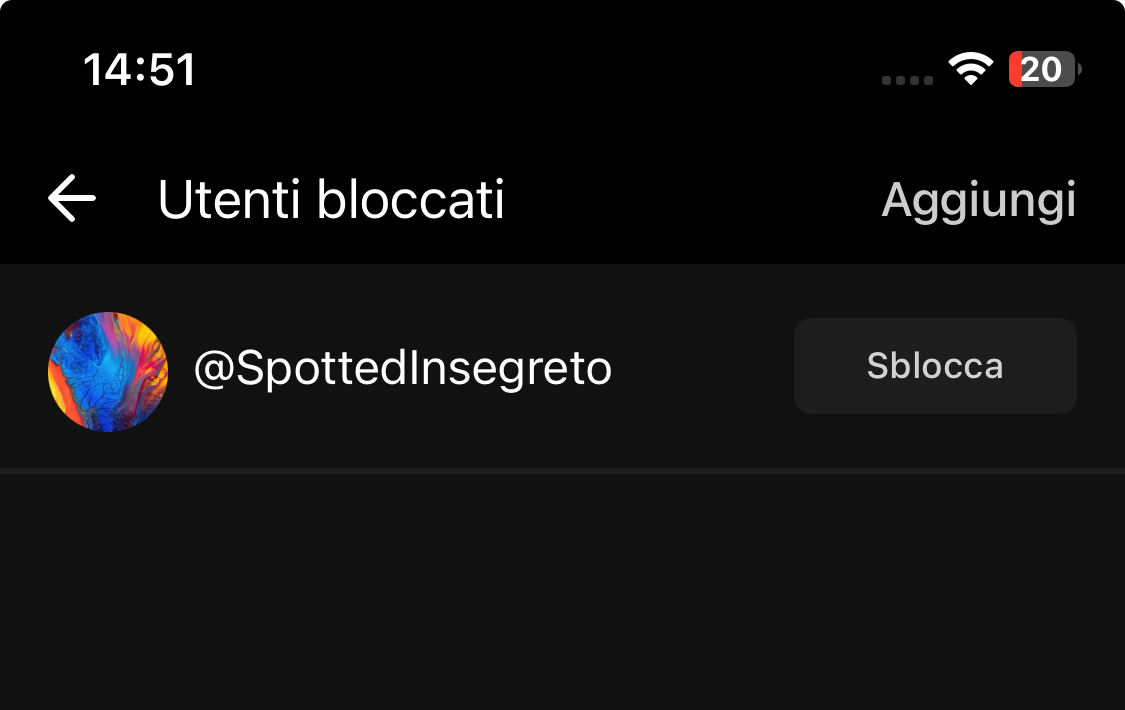 finalmente posso dall’app 