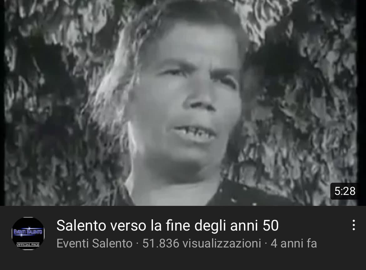 Non ho il coraggio di aprire il video 