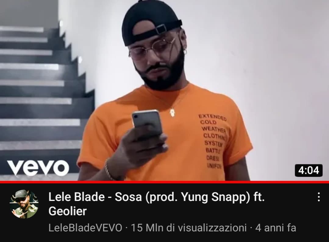 Ma quale Geolier Paky ecc i veri cuozzi ascoltano Lele Blade🤑....dai si mi sto ambientando bene