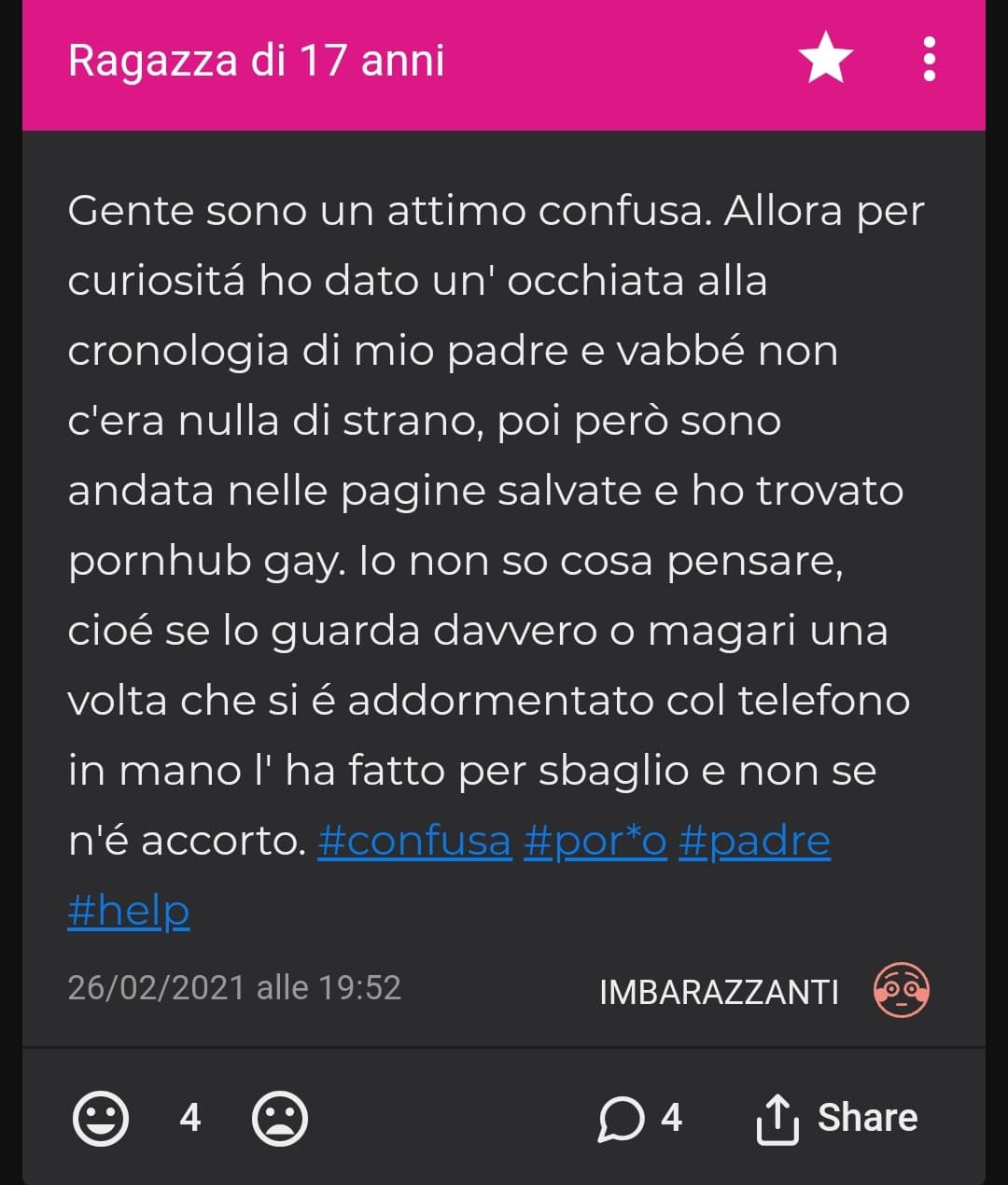 Quando ho scritto questo segreto non sapevo che successivamente lo avrei beccato un milione di volte addormentato sul divano con livestream sul tablet di tizi che si masturbano 🤩